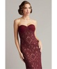 Women's Kohli Strapless Lattice Embroidered Gown