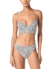 Women's Longline Underwire Bikini Top & High-Leg Bikini Bottoms	