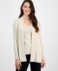 Women's Sonoma Rib-Trim Open-Front Cardigan