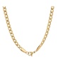 Men's 18k gold Plated Stainless Steel 24" Figaro Style Chain Necklaces
