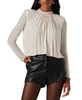 Women's Balsa Mock-Neck Embellished Top