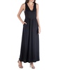 Sleeveless V-Neck Maxi Dress with Pocket Detail
