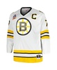 Men's Ray Bourque White Boston Bruins Big and Tall Captain Patch Blue Line Player Jersey