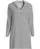 Women's Petite Cotton Jersey Long Sleeve Hooded Swim Cover-up Dress