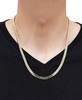 Flat Cuban Link 22" Chain Necklace in 10k Gold