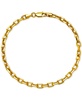 Paperclip Link Chain Bracelet in 14k Gold 7-1/2"