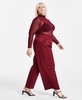 Trendy Plus Size High-Rise Wide-Leg Pants, Created for Macy's