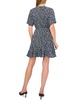 Women's Printed Raglan-Sleeve Skater Dress