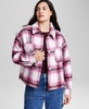 Women's Plaid Drop-Shoulder Jacket, Created for Macy's