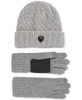 Men's 2-Pc. Set Dot Beanie Hat & Gloves
