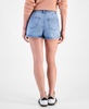 Women's Side-Button Denim Mini Skort, Exclusively at Macy's