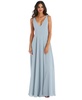 Women's Deep V-Neck Chiffon Maxi Dress