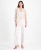 Women's Lace Open-Front 3/4-Sleeve Jacket