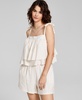 Women's Square-Neck Shoulder-Tie Tiered Top, Created for Macy's