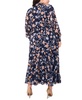 Plus Size Floral-Print Tiered-Skirt Maxi Dress