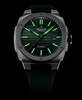 Men's Swiss Automatic Alpiner Green Rubber Strap Watch 41mm