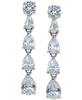 Cubic Zirconia Drop Earrings in Sterling Silver, Created for Macy's