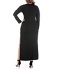 Women's Plus Size Side Slit Fitted Maxi Dress