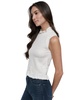 Women's Sequin Smocked Sleeveless Top