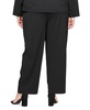 Plus Size Satin Tuxedo Stripe Pants