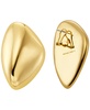 Brass Pebble Statement Earrings