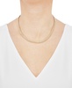 Polished Bead Link Chain 18" Collar Necklace in 10k Gold
