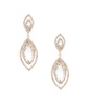 Timeless Crystal Dangle Earrings in 18K Gold Plating