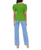 Women's Puff Sleeve Short Sleeve Knit T-shirt