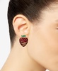 by Nadri 18k Gold-Plated Mixed Stone Chocolate-Covered Strawberry Drop Earrings