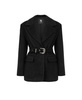 Women's Self-Belted Double Breasted Jacket