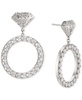 by Nadri Cubic Zirconia Diamond Ring Design Drop Earrings