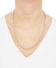 Rounded Box Link 22" Chain Necklace (4mm) in Sterling Silver