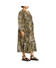 Plus Size Gaia Print Dress