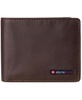 Men's Leather RFID Bifold Wallet 2 ID Windows Divided Bill Section