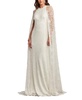 Women's Piers Embroidered Cape Gown