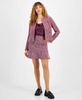 Women's Tweed Jacket & Flounce-Hem Skirt, Exclusively at Macy's
