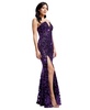 Women's Sequined Embroidered Strapless Gown