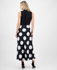Women's Dot-Print Pull-On Maxi Skirt