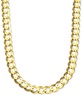 22" Curb Link Chain Necklace (10mm) in Solid 10k Gold