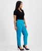 Petite High-Rise Tapered Side-Slit Pants, Created for Macy's 