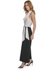 Women's Mixed-Media Cropped Wide-Leg Jumpsuit