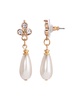 Imitation Pearl Crystal Drop Earrings