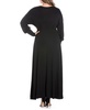 Women's Plus Size Bishop Sleeves Maxi Dress