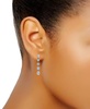 Cubic Zirconia Linear Drop Earrings (3-1/2 ct. t.w.) in 18k Yellow Gold Over Sterling Silver, Exclusively at Macy's 