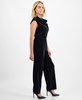 Petite Wide-Leg Pull-On Pants