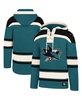 Men's Teal, Black San Jose Sharks Superior Lacer Pullover Hoodie