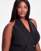 Trendy Plus Size Halter Sleeveless Blazer Dress, Exclusively at Macy's 