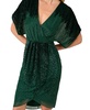 Women's Beaded Dolman-Sleeve Dress