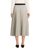 Women's Knit Foil Pleated Midi Skirt