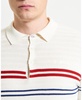 Men's Herringbone Stripe Short Sleeve Polo Shirt